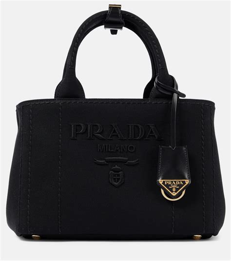 giardiniera printed canvas tote prada|Giardiniera Medium canvas tote bag in black .